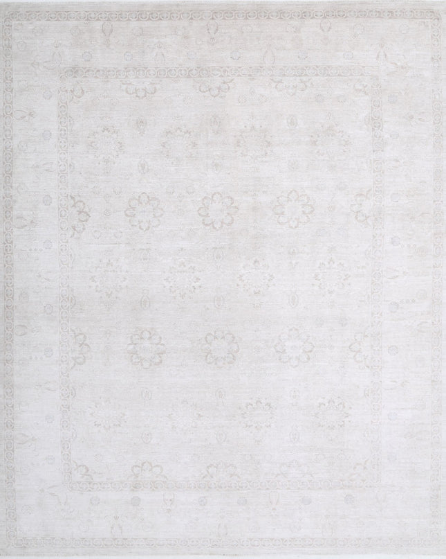 Serenity 7' 11" X 9' 9" Hand Knotted Wool Rug 7' 11" X 9' 9" (241 X 297) / Brown / Wool