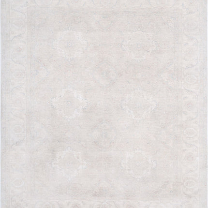 Serenity 8' 1" X 9' 4" Hand Knotted Wool Rug 8' 1" X 9' 4" (246 X 284) / Grey / Wool