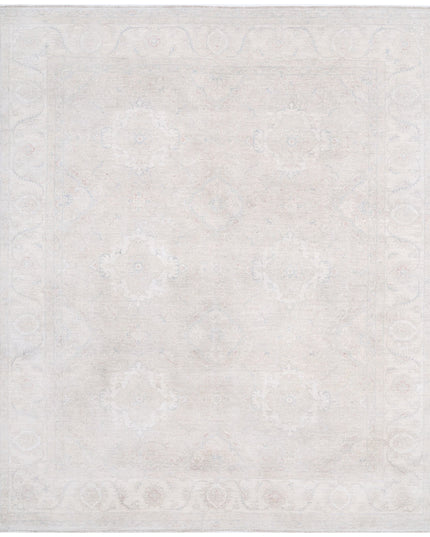 Serenity 8' 1" X 9' 4" Hand Knotted Wool Rug 8' 1" X 9' 4" (246 X 284) / Grey / Wool