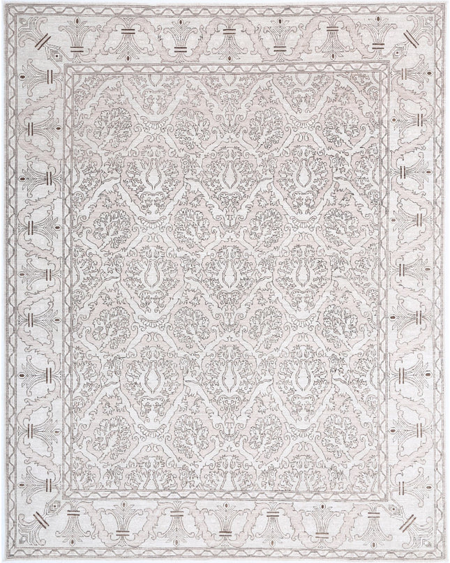 Serenity 8' 0" X 10' 2" Hand Knotted Wool Rug 8' 0" X 10' 2" (244 X 310) / Ivory / Wool