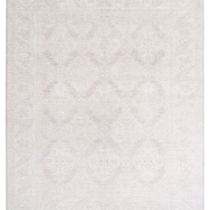 Serenity 8' 1" X 10' 2" Hand Knotted Wool Rug 8' 1" X 10' 2" (246 X 310) / Ivory / Wool