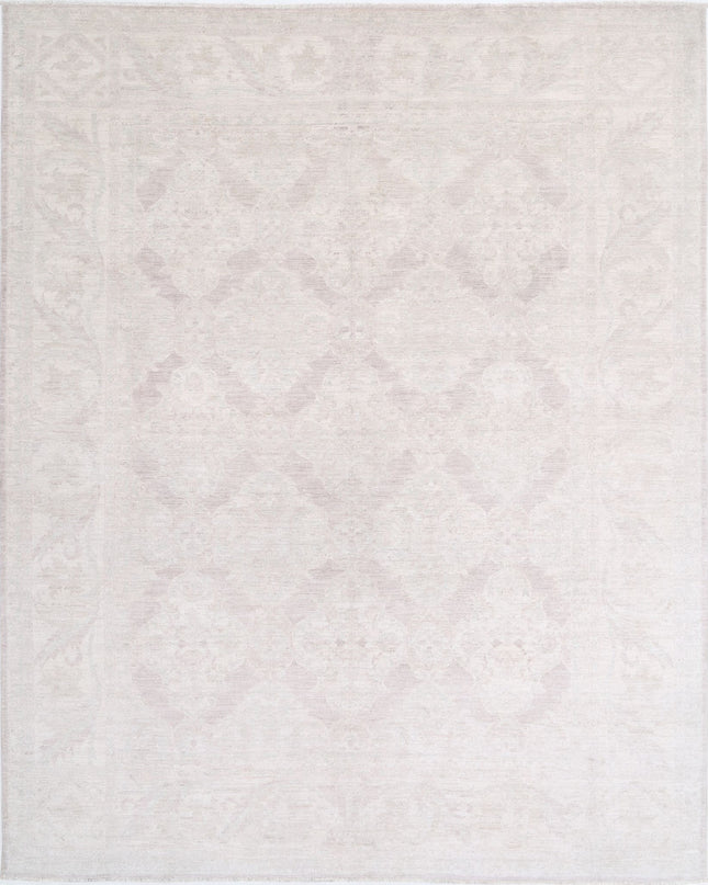 Serenity 8' 1" X 10' 2" Hand Knotted Wool Rug 8' 1" X 10' 2" (246 X 310) / Ivory / Wool