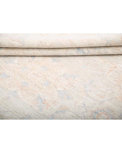 Serenity 8' 1" X 9' 8" Hand Knotted Wool Rug 8' 1" X 9' 8" (246 X 295) / Ivory / Wool