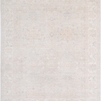 Serenity 8' 1" X 9' 8" Hand Knotted Wool Rug 8' 1" X 9' 8" (246 X 295) / Ivory / Wool