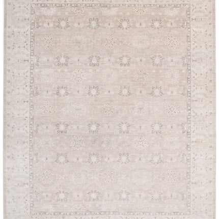 Serenity 8' 0" X 9' 8" Hand Knotted Wool Rug 8' 0" X 9' 8" (244 X 295) / Ivory / Wool