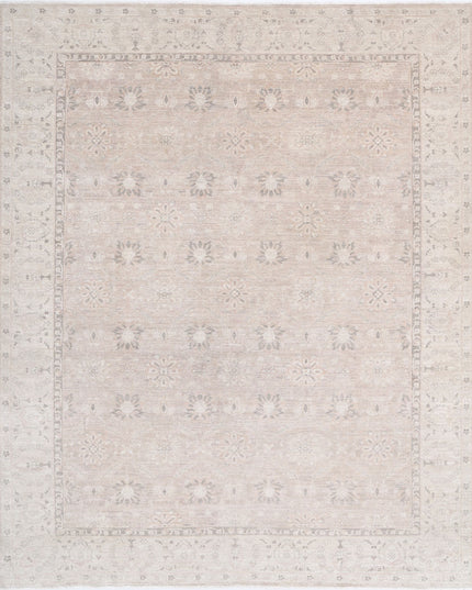 Serenity 8' 0" X 9' 8" Hand Knotted Wool Rug 8' 0" X 9' 8" (244 X 295) / Ivory / Wool