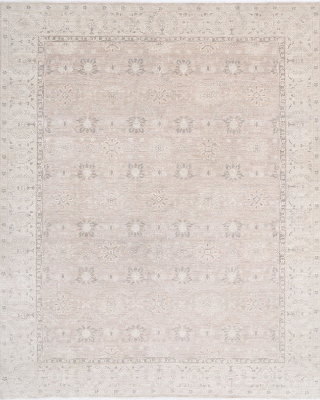 Serenity 8' 0" X 9' 8" Hand Knotted Wool Rug 8' 0" X 9' 8" (244 X 295) / Ivory / Wool