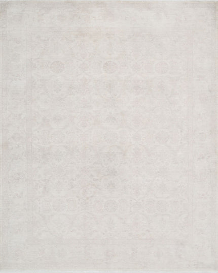 Serenity 8' 0" X 10' 2" Hand Knotted Wool Rug 8' 0" X 10' 2" (244 X 310) / Ivory / Wool