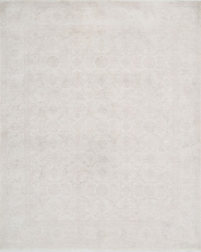 Serenity 8' 0" X 10' 2" Hand Knotted Wool Rug 8' 0" X 10' 2" (244 X 310) / Ivory / Wool