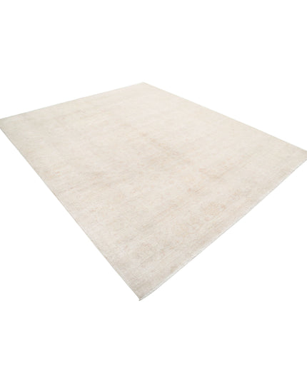 Serenity 8' 0" X 9' 6" Hand Knotted Wool Rug 8' 0" X 9' 6" (244 X 290) / Ivory / Wool