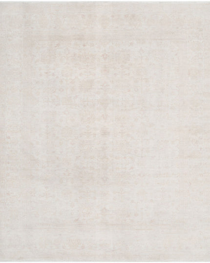 Serenity 8' 0" X 9' 6" Hand Knotted Wool Rug 8' 0" X 9' 6" (244 X 290) / Ivory / Wool