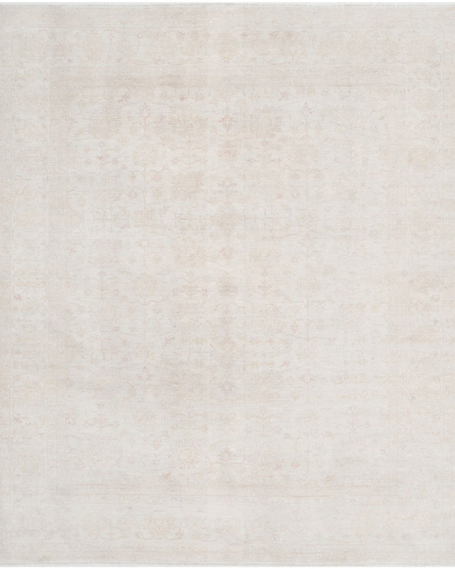 Serenity 8' 0" X 9' 6" Hand Knotted Wool Rug 8' 0" X 9' 6" (244 X 290) / Ivory / Wool