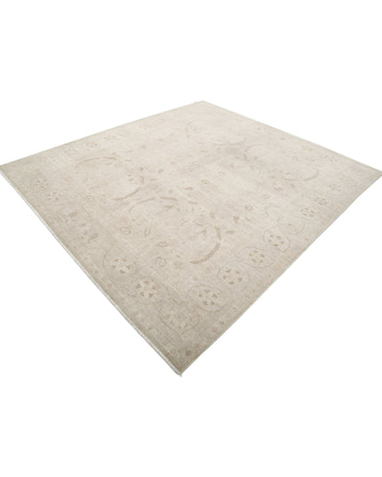 Serenity 7' 9" X 8' 7" Hand Knotted Wool Rug 7' 9" X 8' 7" (236 X 262) / Ivory / Wool