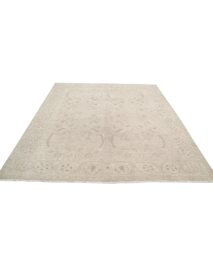 Serenity 7' 9" X 8' 7" Hand Knotted Wool Rug 7' 9" X 8' 7" (236 X 262) / Ivory / Wool