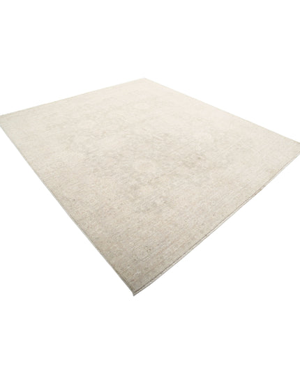 Serenity 7' 11" X 8' 9" Hand Knotted Wool Rug 7' 11" X 8' 9" (241 X 267) / Grey / Wool