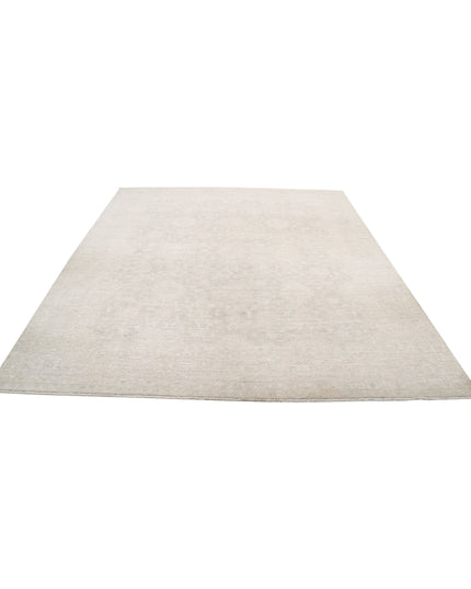 Serenity 7' 11" X 8' 9" Hand Knotted Wool Rug 7' 11" X 8' 9" (241 X 267) / Grey / Wool