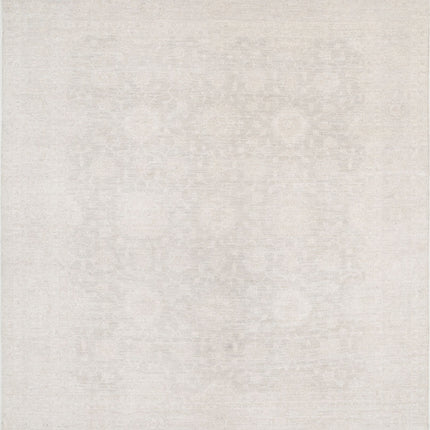 Serenity 7' 11" X 8' 9" Hand Knotted Wool Rug 7' 11" X 8' 9" (241 X 267) / Grey / Wool