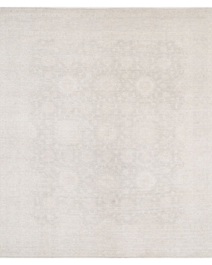 Serenity 7' 11" X 8' 9" Hand Knotted Wool Rug 7' 11" X 8' 9" (241 X 267) / Grey / Wool