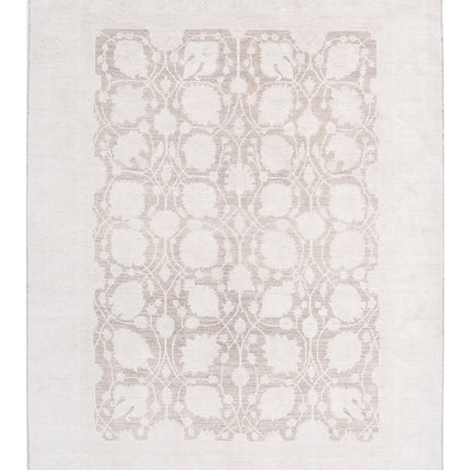 Serenity 8' 7" X 11' 3" Hand Knotted Wool Rug 8' 7" X 11' 3" (262 X 343) / Brown / Wool