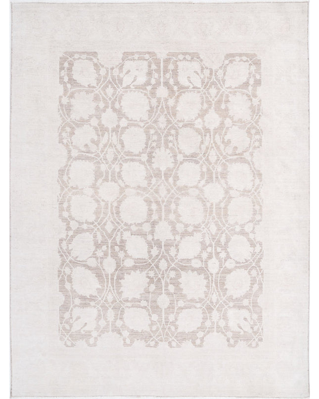 Serenity 8' 7" X 11' 3" Hand Knotted Wool Rug 8' 7" X 11' 3" (262 X 343) / Brown / Wool