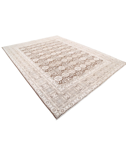 Serenity 8' 9" X 11' 6" Hand Knotted Wool Rug 8' 9" X 11' 6" (267 X 351) / Brown / Wool