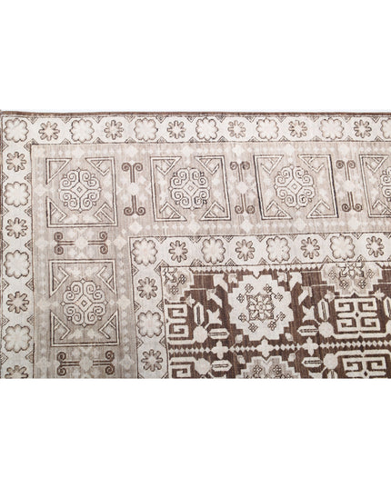Serenity 8' 9" X 11' 6" Hand Knotted Wool Rug 8' 9" X 11' 6" (267 X 351) / Brown / Wool