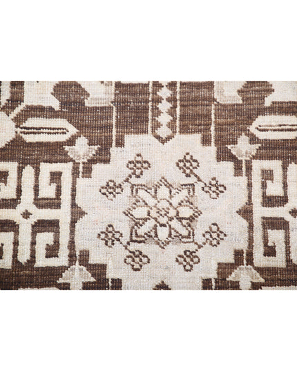 Serenity 8' 9" X 11' 6" Hand Knotted Wool Rug 8' 9" X 11' 6" (267 X 351) / Brown / Wool