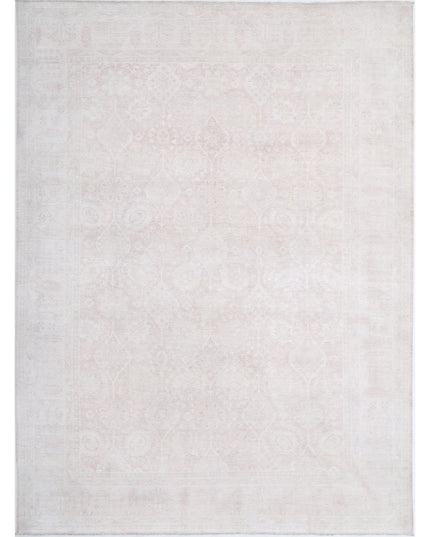 Serenity 9' 1" X 12' 3" Hand Knotted Wool Rug 9' 1" X 12' 3" (277 X 373) / Ivory / Wool