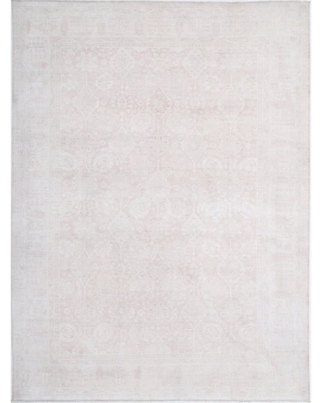 Serenity 9' 1" X 12' 3" Hand Knotted Wool Rug 9' 1" X 12' 3" (277 X 373) / Ivory / Wool
