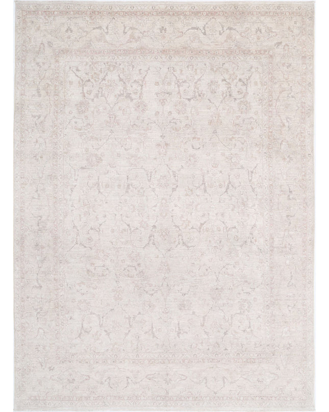 Serenity 8' 10" X 12' 1" Hand Knotted Wool Rug 8' 10" X 12' 1" (269 X 368) / Ivory / Wool