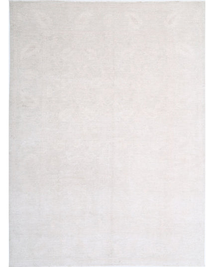 Serenity 9' 1" X 12' 4" Hand Knotted Wool Rug 9' 1" X 12' 4" (277 X 376) / Ivory / Wool