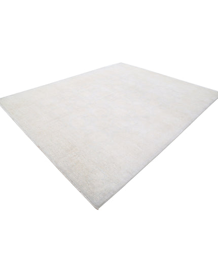Serenity 9' 1" X 11' 7" Hand Knotted Wool Rug 9' 1" X 11' 7" (277 X 353) / Grey / Wool