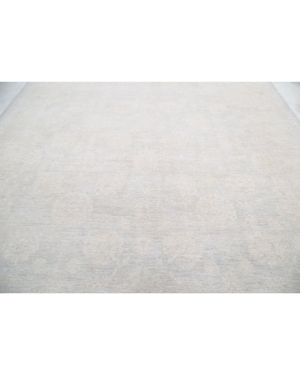 Serenity 9' 1" X 11' 7" Hand Knotted Wool Rug 9' 1" X 11' 7" (277 X 353) / Grey / Wool