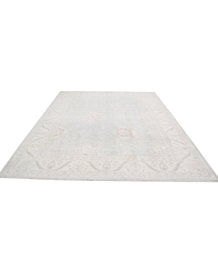 Serenity 9' 0" X 11' 2" Hand Knotted Wool Rug 9' 0" X 11' 2" (274 X 340) / Grey / Wool