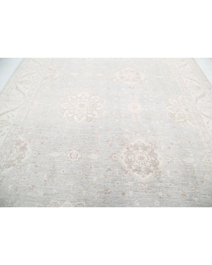 Serenity 9' 0" X 11' 2" Hand Knotted Wool Rug 9' 0" X 11' 2" (274 X 340) / Grey / Wool