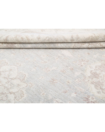 Serenity 9' 0" X 11' 2" Hand Knotted Wool Rug 9' 0" X 11' 2" (274 X 340) / Grey / Wool