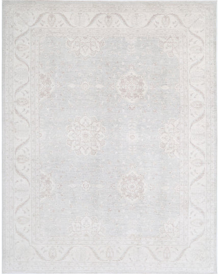 Serenity 9' 0" X 11' 2" Hand Knotted Wool Rug 9' 0" X 11' 2" (274 X 340) / Grey / Wool