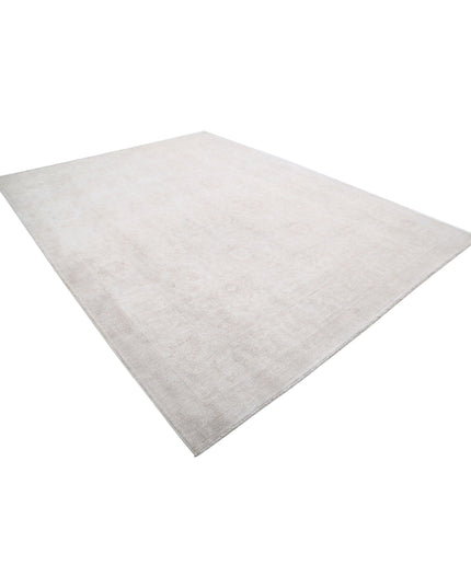 Serenity 9' 0" X 11' 6" Hand Knotted Wool Rug 9' 0" X 11' 6" (274 X 351) / Ivory / Wool