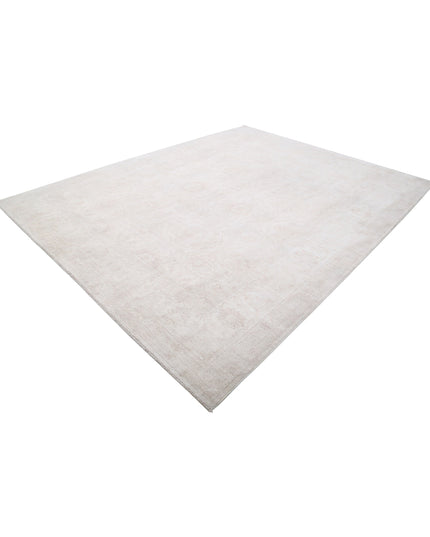 Serenity 9' 0" X 11' 6" Hand Knotted Wool Rug 9' 0" X 11' 6" (274 X 351) / Ivory / Wool
