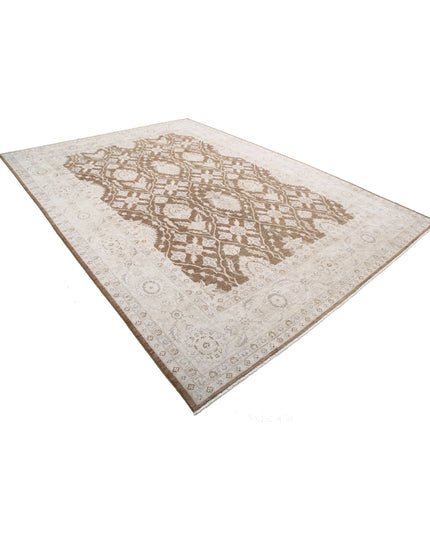 Serenity 8' 9" X 12' 0" Hand Knotted Wool Rug 8' 9" X 12' 0" (267 X 366) / Brown / Wool
