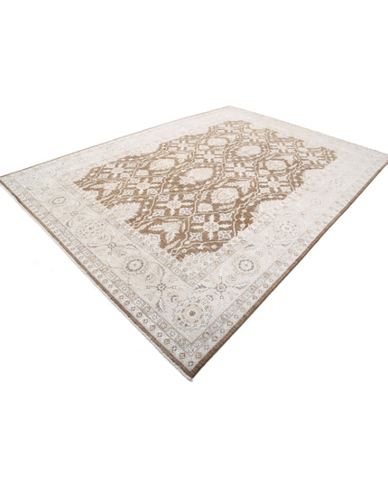 Serenity 8' 9" X 12' 0" Hand Knotted Wool Rug 8' 9" X 12' 0" (267 X 366) / Brown / Wool