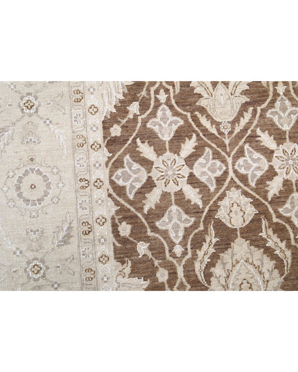 Serenity 8' 9" X 12' 0" Hand Knotted Wool Rug 8' 9" X 12' 0" (267 X 366) / Brown / Wool
