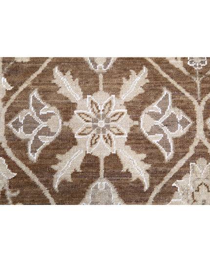 Serenity 8' 9" X 12' 0" Hand Knotted Wool Rug 8' 9" X 12' 0" (267 X 366) / Brown / Wool