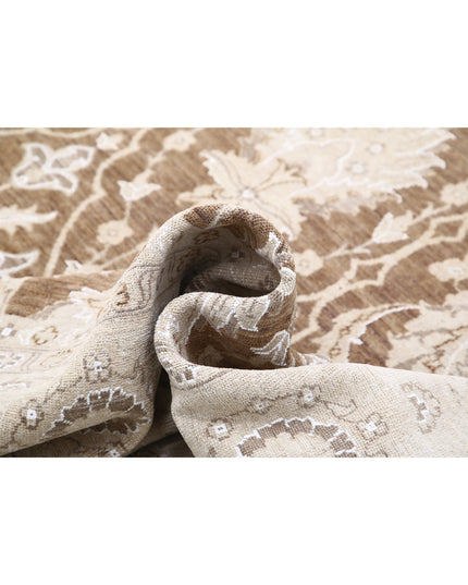 Serenity 8' 9" X 12' 0" Hand Knotted Wool Rug 8' 9" X 12' 0" (267 X 366) / Brown / Wool