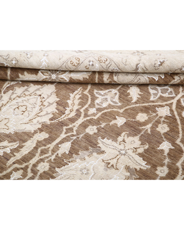 Serenity 8' 9" X 12' 0" Hand Knotted Wool Rug 8' 9" X 12' 0" (267 X 366) / Brown / Wool