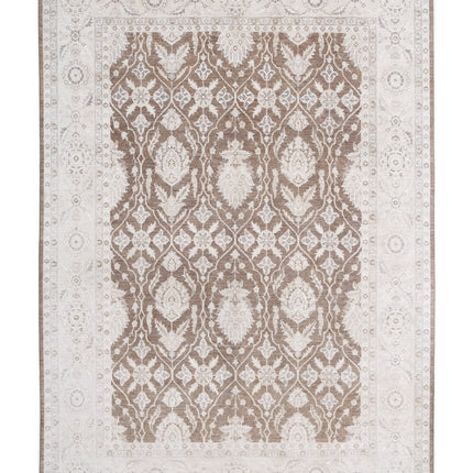 Serenity 8' 9" X 12' 0" Hand Knotted Wool Rug 8' 9" X 12' 0" (267 X 366) / Brown / Wool