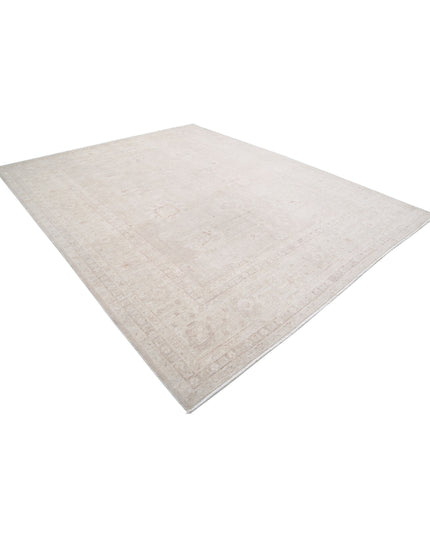 Serenity 9' 1" X 11' 7" Hand Knotted Wool Rug 9' 1" X 11' 7" (277 X 353) / Ivory / Wool