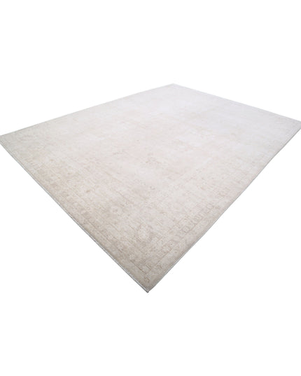 Serenity 9' 1" X 11' 7" Hand Knotted Wool Rug 9' 1" X 11' 7" (277 X 353) / Ivory / Wool