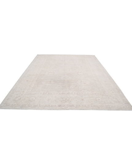 Serenity 9' 1" X 11' 7" Hand Knotted Wool Rug 9' 1" X 11' 7" (277 X 353) / Ivory / Wool