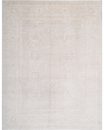 Serenity 9' 1" X 11' 7" Hand Knotted Wool Rug 9' 1" X 11' 7" (277 X 353) / Ivory / Wool